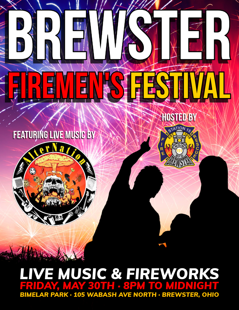 Brewster Firemen’s Festival & Fireworks Night, Bimeler Park, Brewster,&nbsp;Ohio